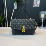 Elegant Multi-coloured Locking Ladies Handbag