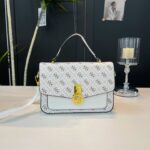 Elegant Multi-coloured Locking Ladies Handbag - Image 2