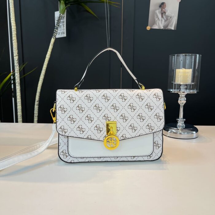 Elegant Multi-coloured Locking Ladies Handbag - Image 2