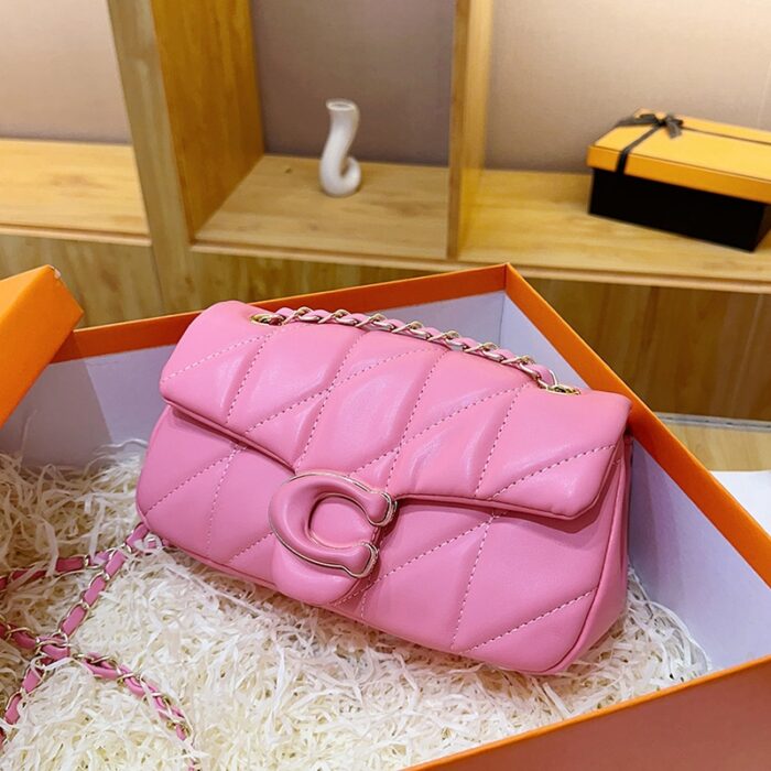 Light Luxury Lattice Chain Crossbody Bag - Image 5