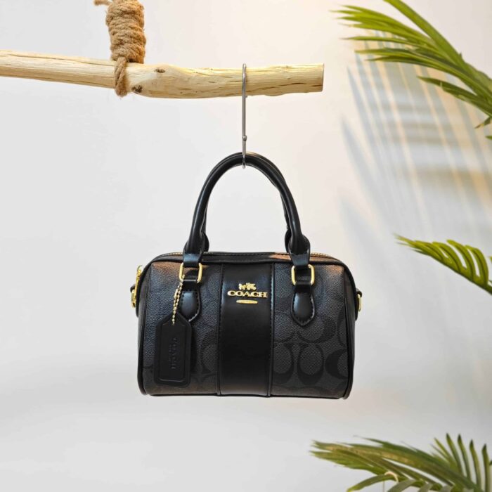 Premium Crossbody Peplum Bucket Bag - Image 6