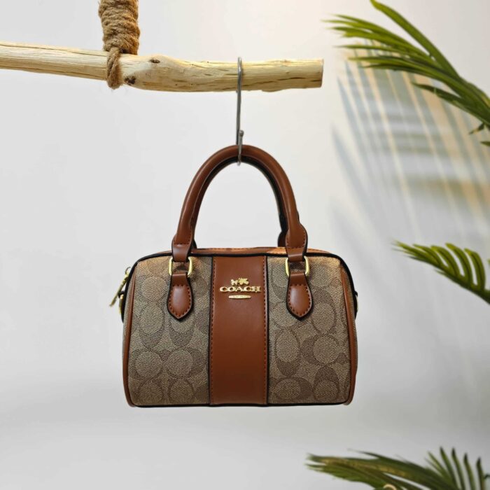 Premium Crossbody Peplum Bucket Bag - Image 4