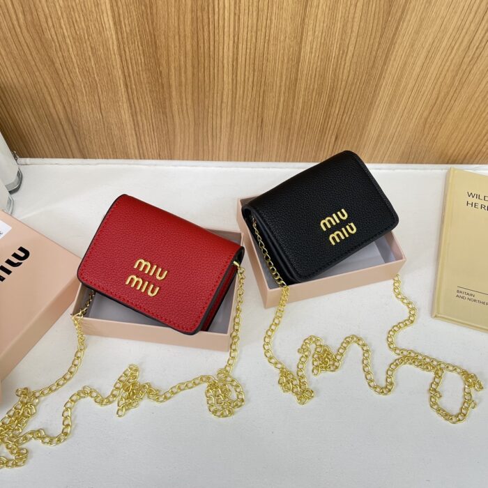 Miu Miu Multi Colour Fashion Chain Portable Coin Purse - Image 2