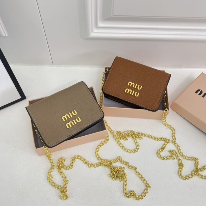 Miu Miu Multi Colour Fashion Chain Portable Coin Purse - Image 1
