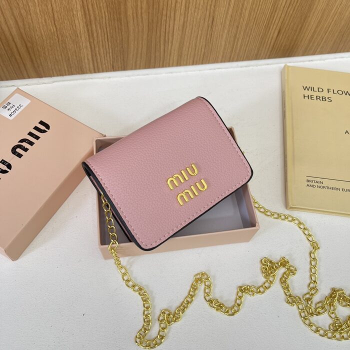 Miu Miu Multi Colour Fashion Chain Portable Coin Purse - Image 4