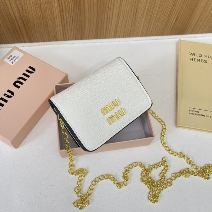 Miu Miu Multi Colour Fashion Chain Portable Coin Purse - Image 3