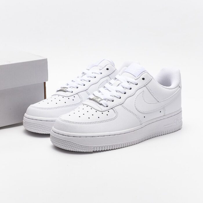 Air Force 1 Low ’07 All White Classic Retro Style Board Shoes - Image 1
