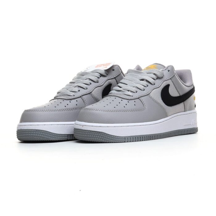Nike Air Force 1 '07 Low ‘White Grey Black Hook’ Low Top Casual Board Shoes - Image 1