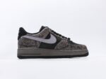 Nike Air Force 1 '07 Black Grey Low Top Sneakers - Image 3