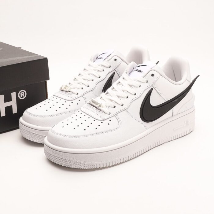 AMBUSH x  Air Force 1 Low Black and White Casual Sports Sneakers - Image 1