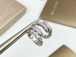 Bulgari New Full Diamond Snake Earrings - Image 2