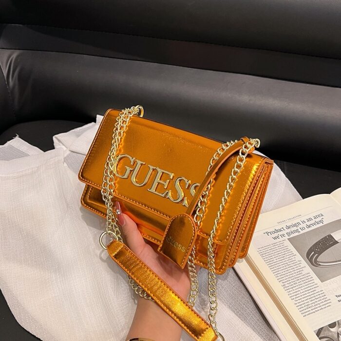 GUESS Fashion Metal Chain Crossbody Bag - Image 6