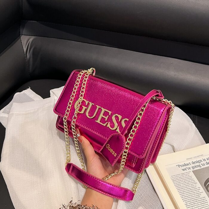 GUESS Fashion Metal Chain Crossbody Bag - Image 7