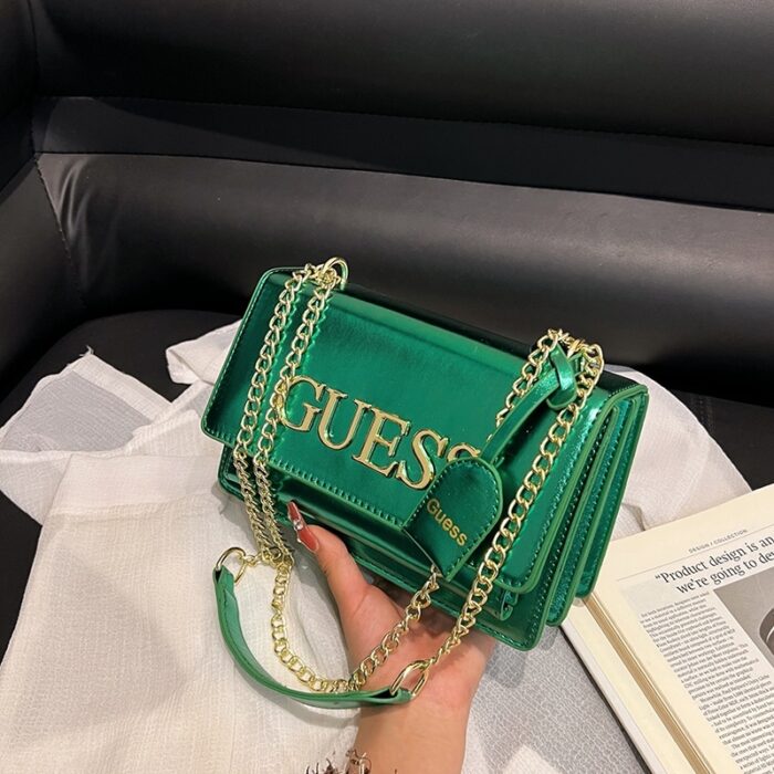 GUESS Fashion Metal Chain Crossbody Bag - Image 4