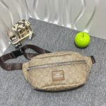Coach Classic Khaki Adjustable Shoulder Strap Waist Bag