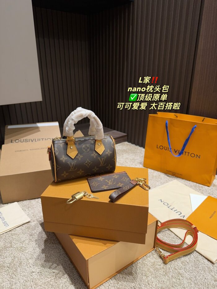 Louis Vuitton Nano Pillow Bag Classic Mini Series Cute And Compact Design - Image 1