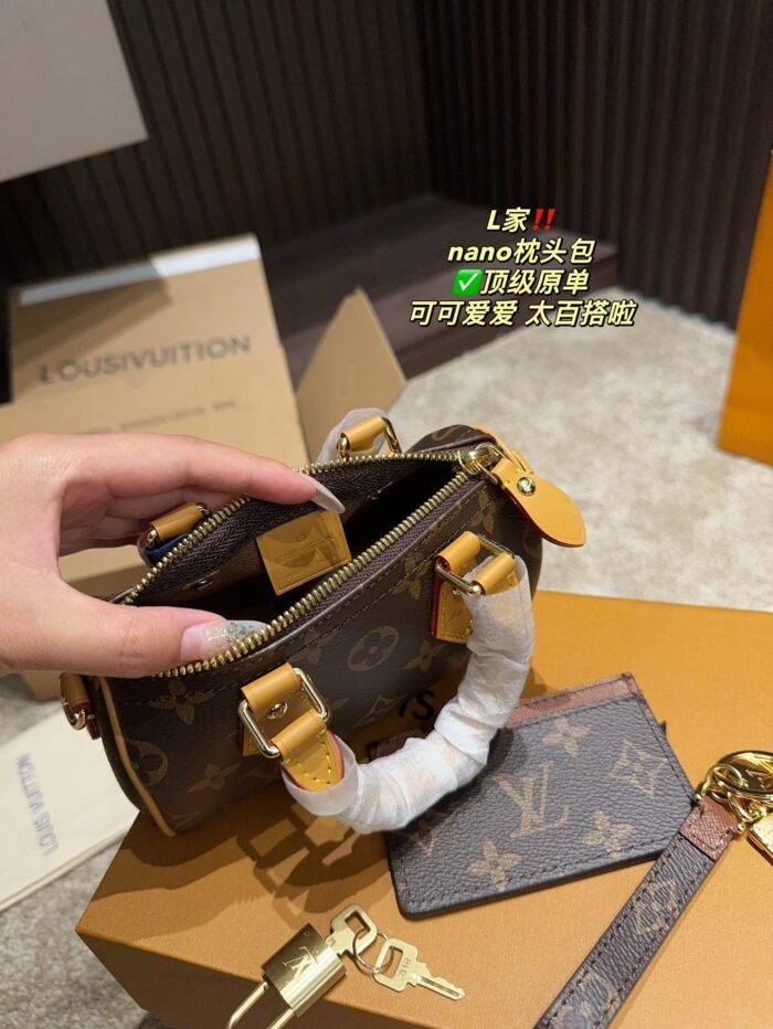 Louis Vuitton Nano Pillow Bag Classic Mini Series Cute And Compact Design - Image 9