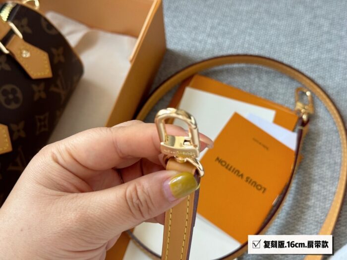 Louis Vuitton Speedy Nano Vintage Pattern Removable Adjustable Shoulder Strap Women'S Handbag - Image 7