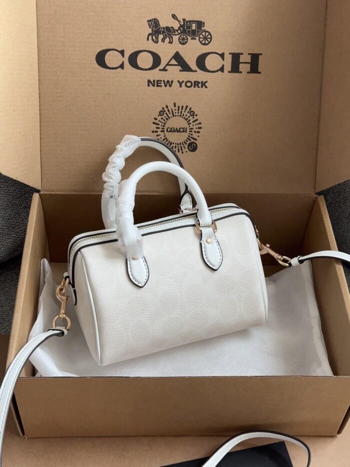 Coach 24Ss Mini Boston Pillow Bag Classic Small Size With Large Capacity - Image 7