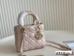 Dior Lambskin Lady Bag Classic Diamond Quilting Embroidery Versatile Style - Image 8