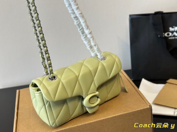 Coach Tabby Cloud Diamond Chain Bag - Image 7