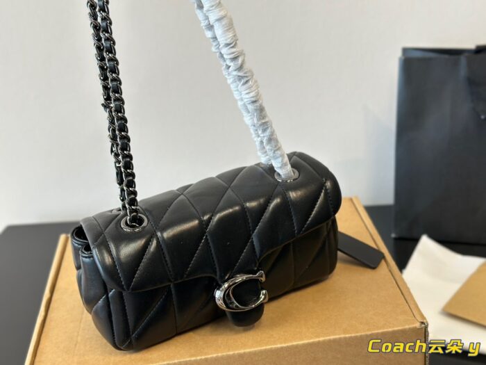 Coach Tabby Cloud Diamond Chain Bag - Image 8
