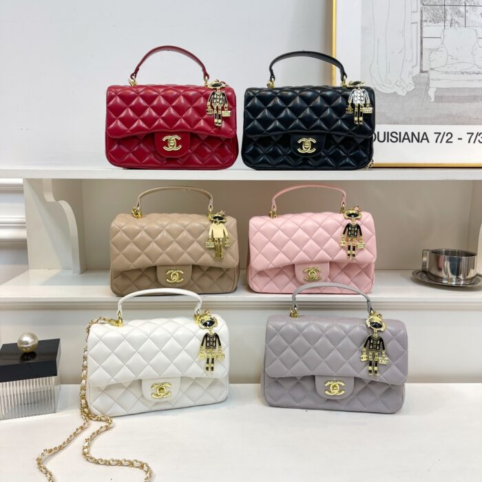 Chanel Quilted Lock Puppet Pendant Handbag - Image 1