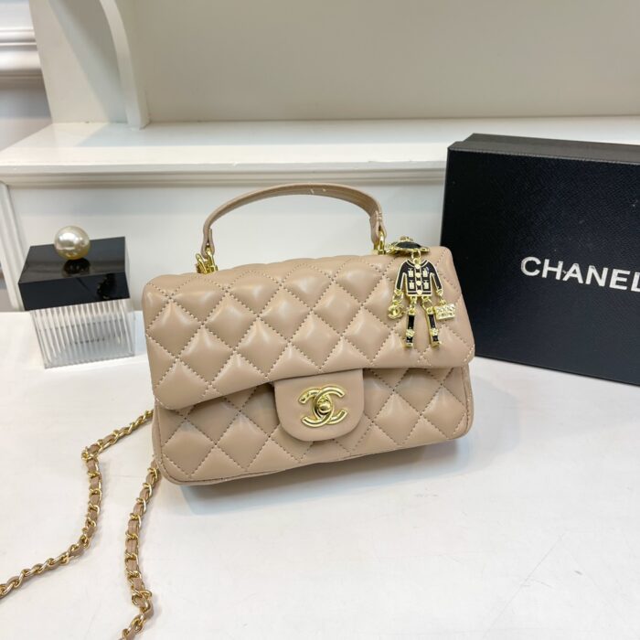 Chanel Quilted Lock Puppet Pendant Handbag - Image 5