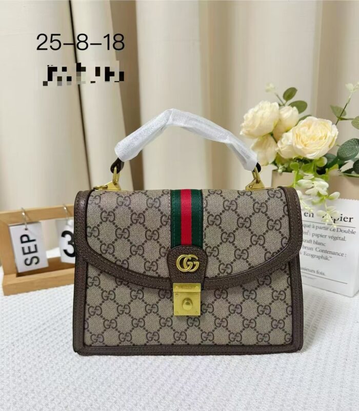Gucci Classic Double G Monogram Handbag - Image 1
