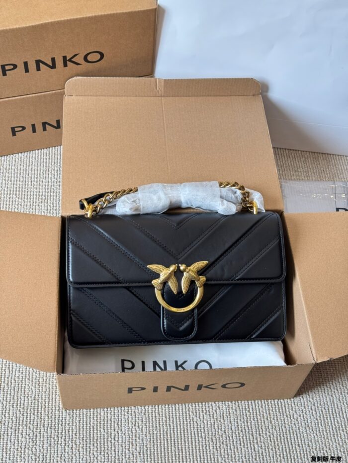 PINKO Classic Black Swallow Bag - Image 2