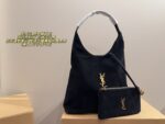 Yves Saint Laurent suede underarm clutch - Image 2