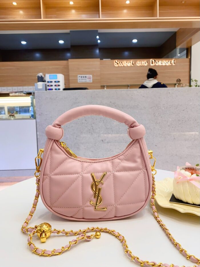 Yves Saint Laurent Mini Handbag with Diamond Quilting - Image 2
