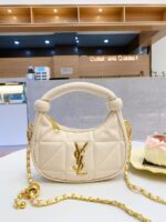 Yves Saint Laurent Mini Handbag with Diamond Quilting - Image 3