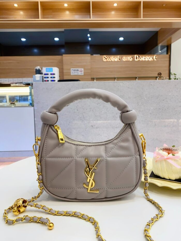 Yves Saint Laurent Mini Handbag with Diamond Quilting - Image 4