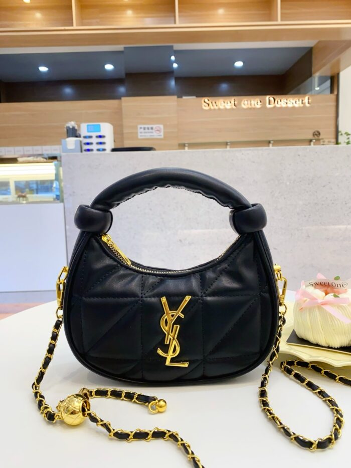 Yves Saint Laurent Mini Handbag with Diamond Quilting - Image 5
