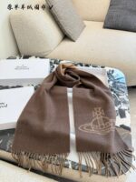 Vivienne Westwood New Saturn Narrow Cashmere Scarf - Image 5
