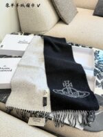 Vivienne Westwood New Saturn Narrow Cashmere Scarf - Image 7
