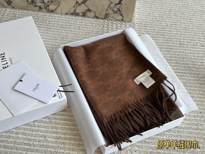 Celine Cashmere Scarf Delicate Colour Palette Soft And Comfortable With Box - Image 1