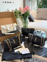 Yves Saint Laurent Cloud Bag In Black Gold – Yang Mi'S Signature Style. Soft And Adorable, Stunning Looks.