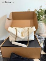 Yves Saint Laurent Cloud Bag In Black Gold – Yang Mi'S Signature Style. Soft And Adorable, Stunning Looks. - Image 2