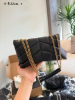 Yves Saint Laurent Cloud Bag In Black Gold – Yang Mi'S Signature Style. Soft And Adorable, Stunning Looks. - Image 7