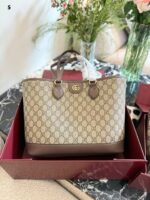 Gucci Ophidia Tote Shopping Bag Signature Print Sleek And Elegant Generous Capacity Versatile - Image 3