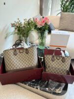 Gucci Ophidia Tote Shopping Bag Signature Print Sleek And Elegant Generous Capacity Versatile - Image 9