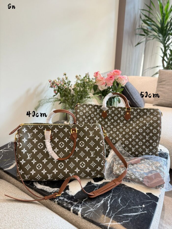 Louis Vuitton Speedy P9 Autumn/Winter 2025 Stylish Travel Bag Natural Leather Multi-Colour - Image 9