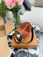 Louis Vuitton Low Key Collection Side Trunk Mm Vintage Trunk-Shaped Suede Woven Chain Strap Handbag - Image 3
