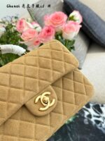 Chanel Suede Double C Wristlet Cf Chain Bag - Image 4
