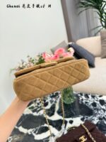 Chanel Suede Double C Wristlet Cf Chain Bag - Image 7