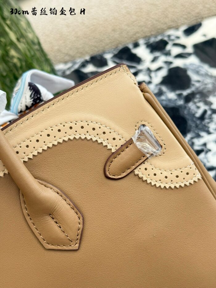 Hermès Birkin Lace Edition Grey Swift Leather Exuding Feminine Charm - Image 6