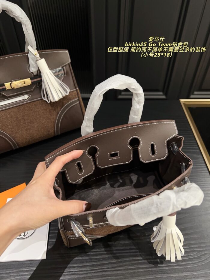 Hermès Birkin 25 Go Team Platinum Bag Structured, Minimalist, Vintage Chic - Image 6
