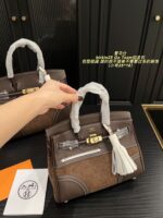 Hermès Birkin 25 Go Team Platinum Bag Structured, Minimalist, Vintage Chic - Image 7